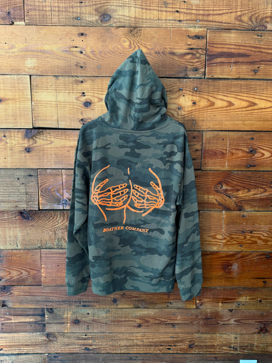 BUM Medium-Weight Green Camo Hoodie