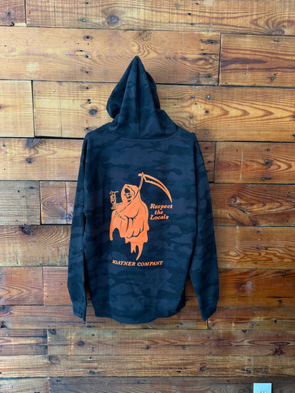 Reaper Medium-Weight Black Camo Hoodie