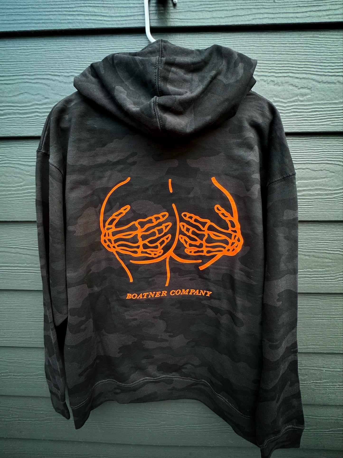 BUM Medium-Weight Black Camo Hoodie