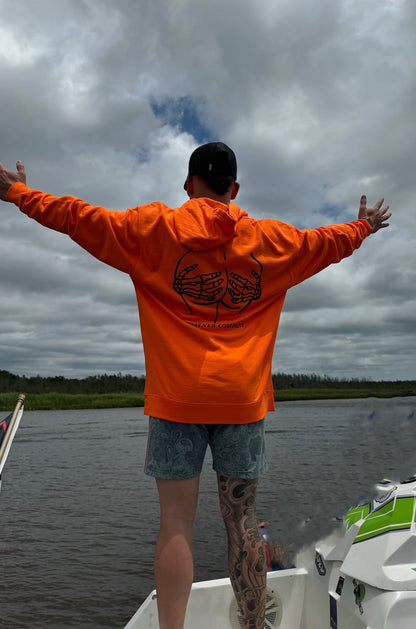 BUM Medium-Weight Neon Orange Hoodie