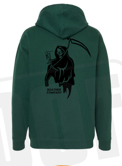 Reaper Medium-Weight Green Hoodie
