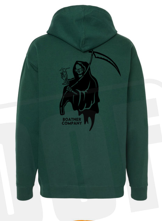Reaper Medium-Weight Green Hoodie