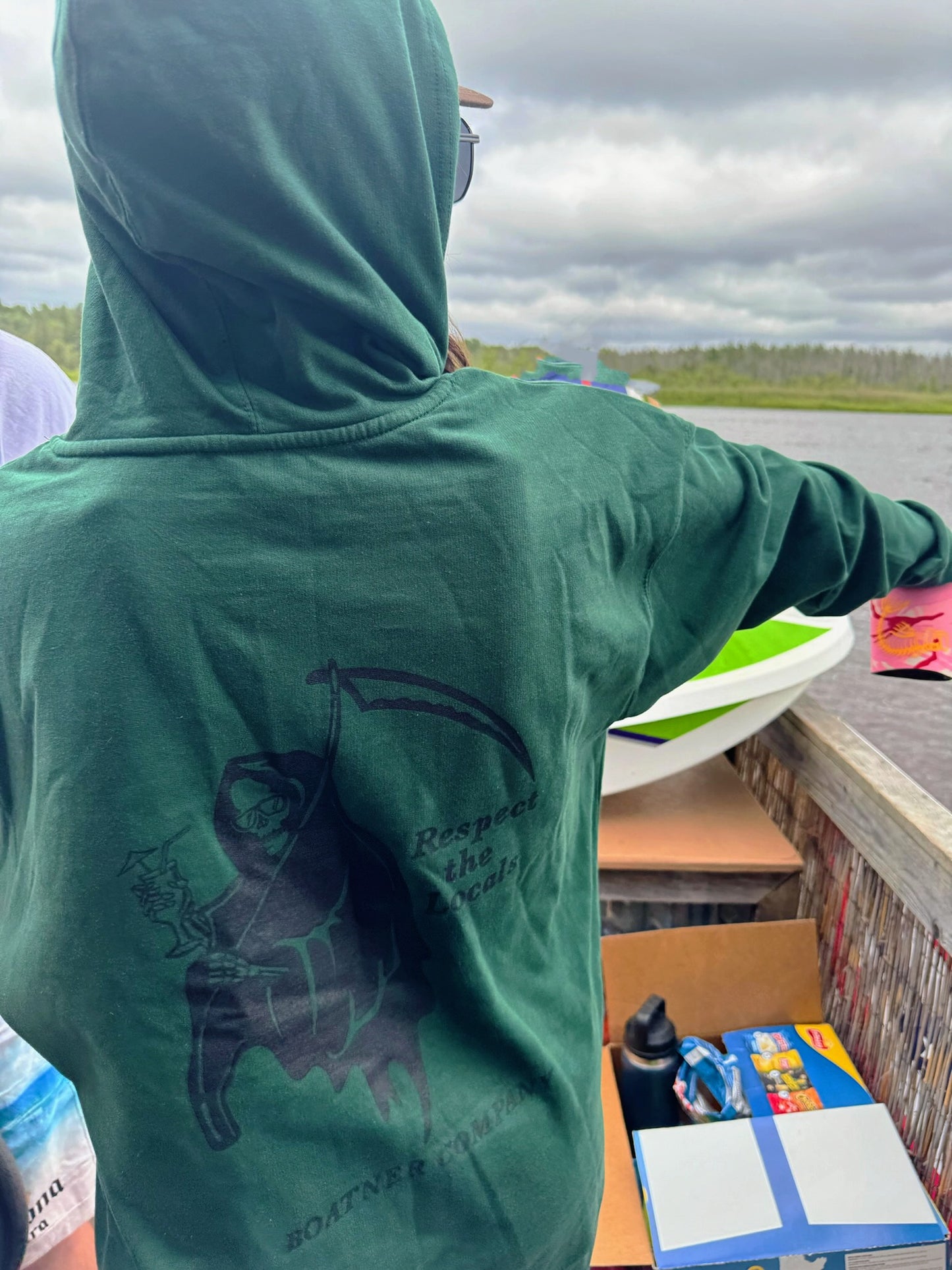 Reaper Medium-Weight Green Hoodie