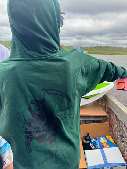 Reaper Medium-Weight Green Hoodie