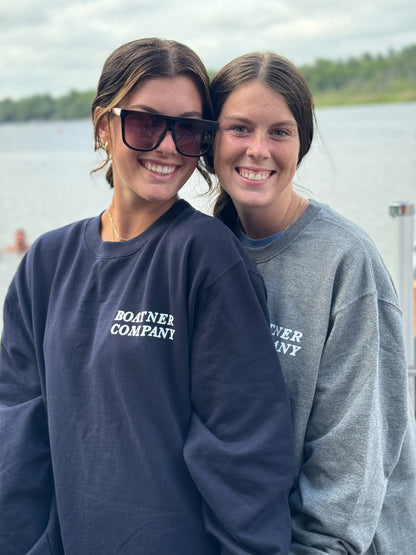 Skeleton Fish Crew Neck - Navy Blue