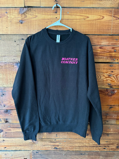 Skeleton Fish Crew Neck - Black