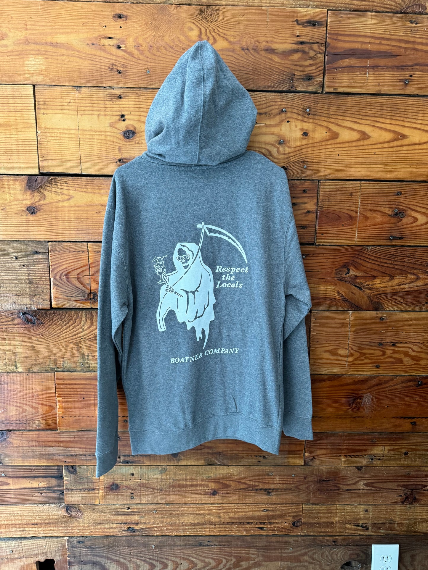 Reaper Medium-Weight Grey Hoodie